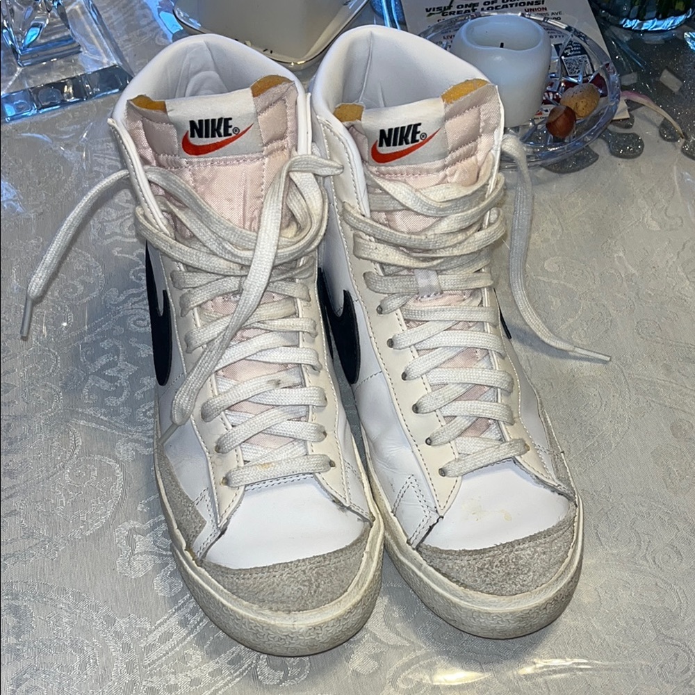 Nike Blazers High-Top Sneakers White and Black